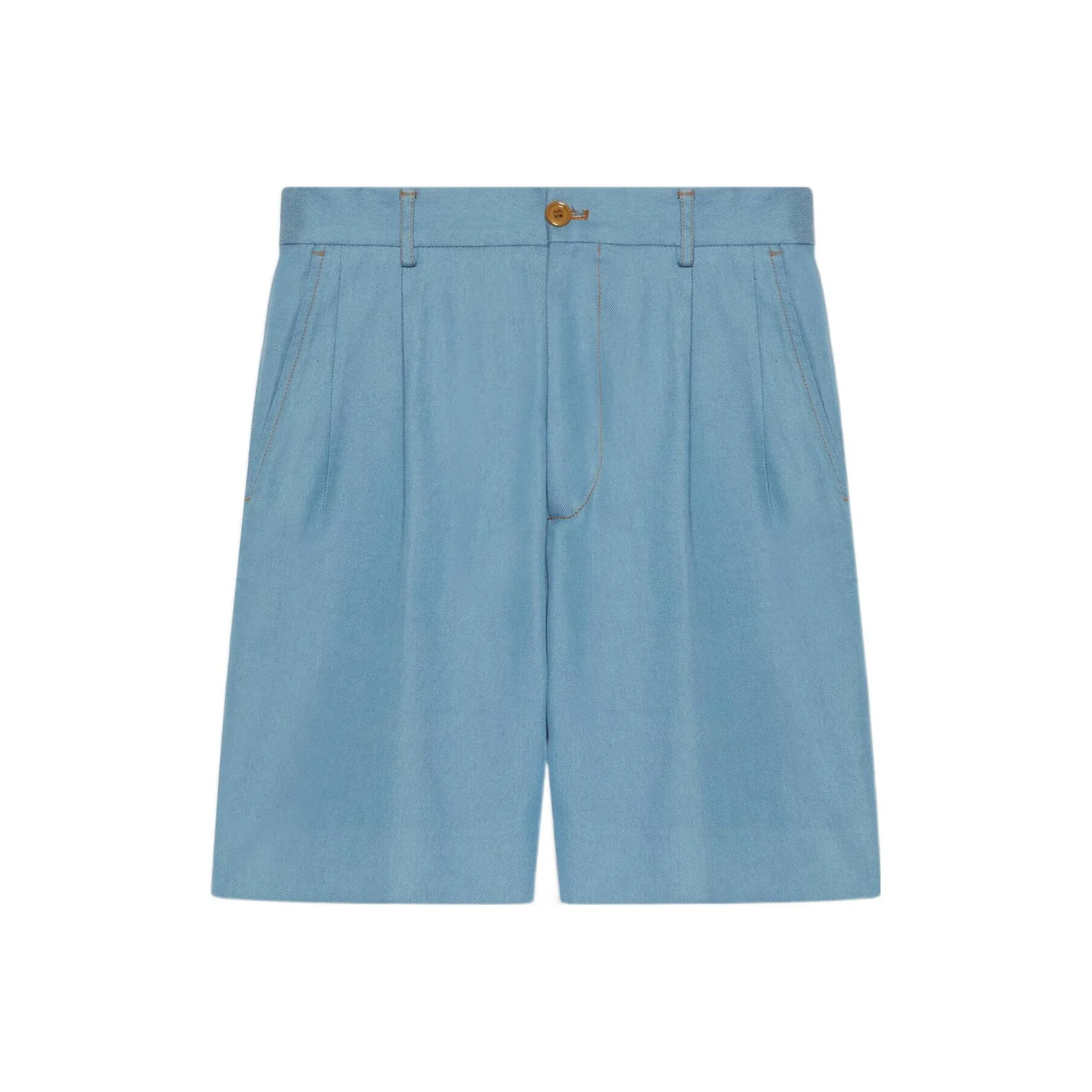 GUCCI FW22 Qixi Festival Collection Lovelight FW22 Denim Shorts Men's Blue