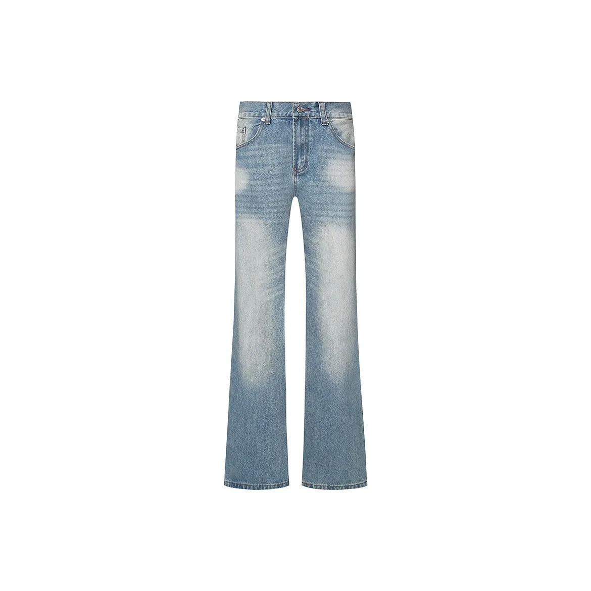 COOLALPACA Loose Fit Bootcut Jeans Unisex Blue