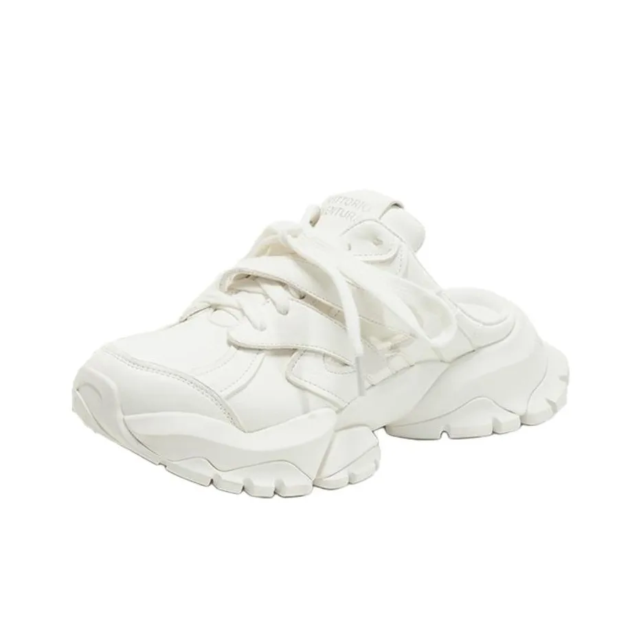 VITTORIO VENTURA Резиновая подошва устойчивая к истиранию домашние тапочки женские белые