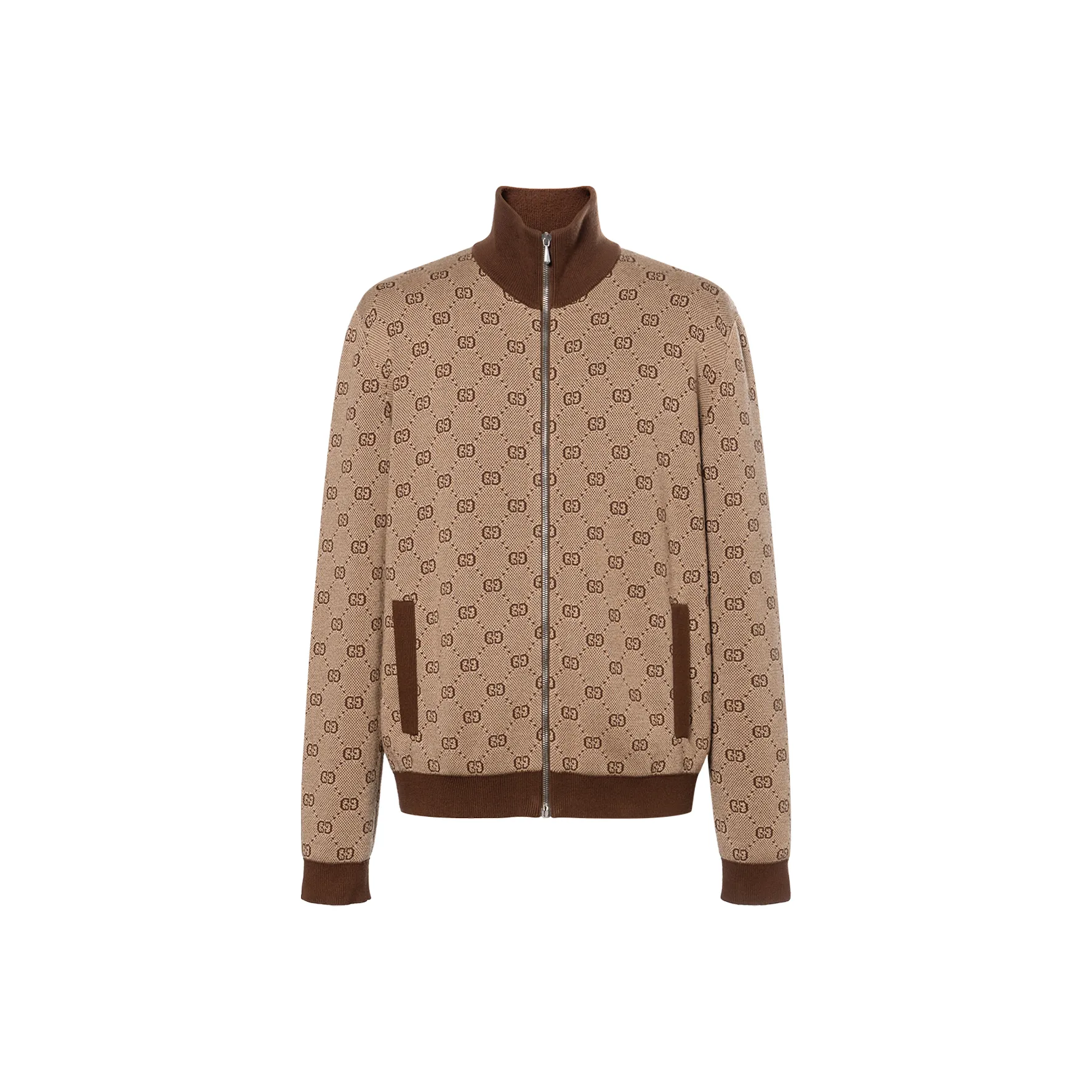 GUCCI Gg Zip Front Cardigan