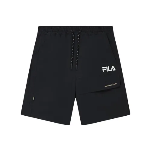 FILA Глубокий черный Мужские шорты карго