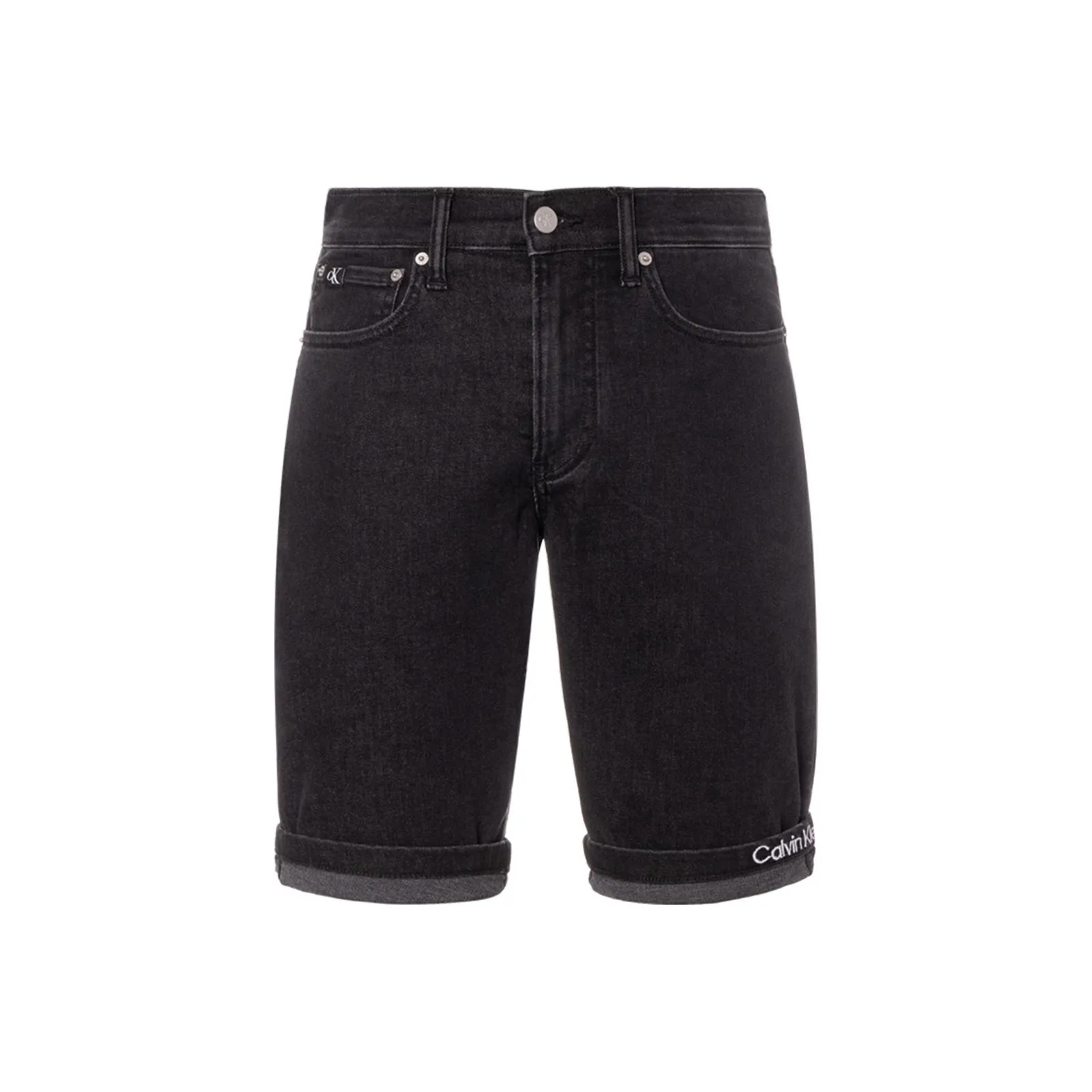 CALVIN KLEIN Denim Shorts Men's Denim Black