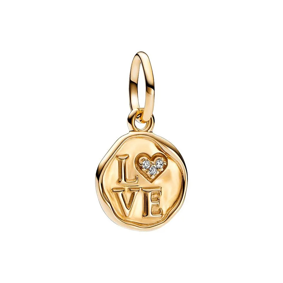 Pandora 14K Gold Pendants Unisex Gold
