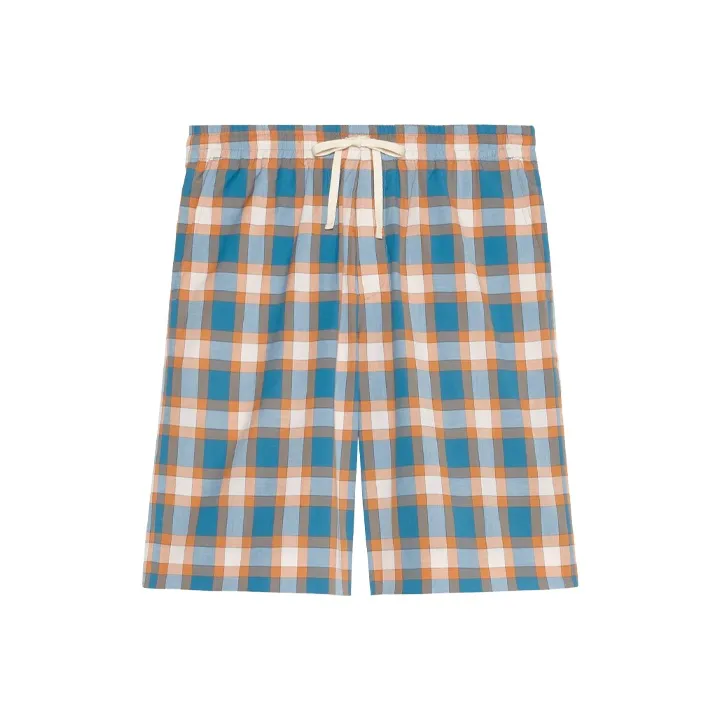 GUCCI Casual Shorts Men's Blue Orange