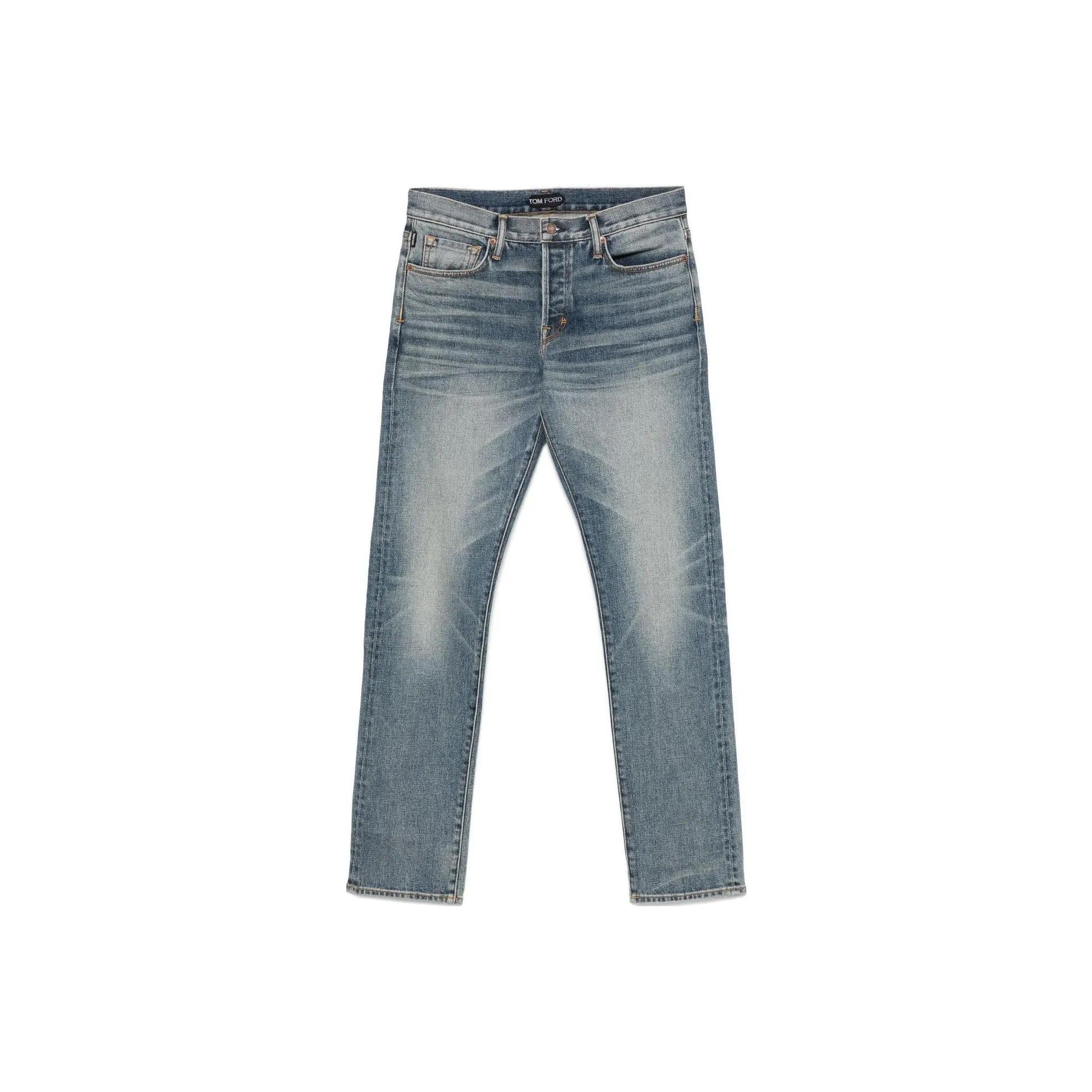 TOM FORD Logo Tag Straight Leg Jeans