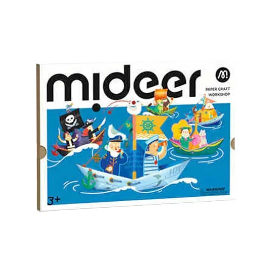 MIDEER Paper Craft Quirky Workshop Collection Ручной работы DIY 3D-эффект Складная бумага Самолет Автомобиль Ветряная мельница Игрушки