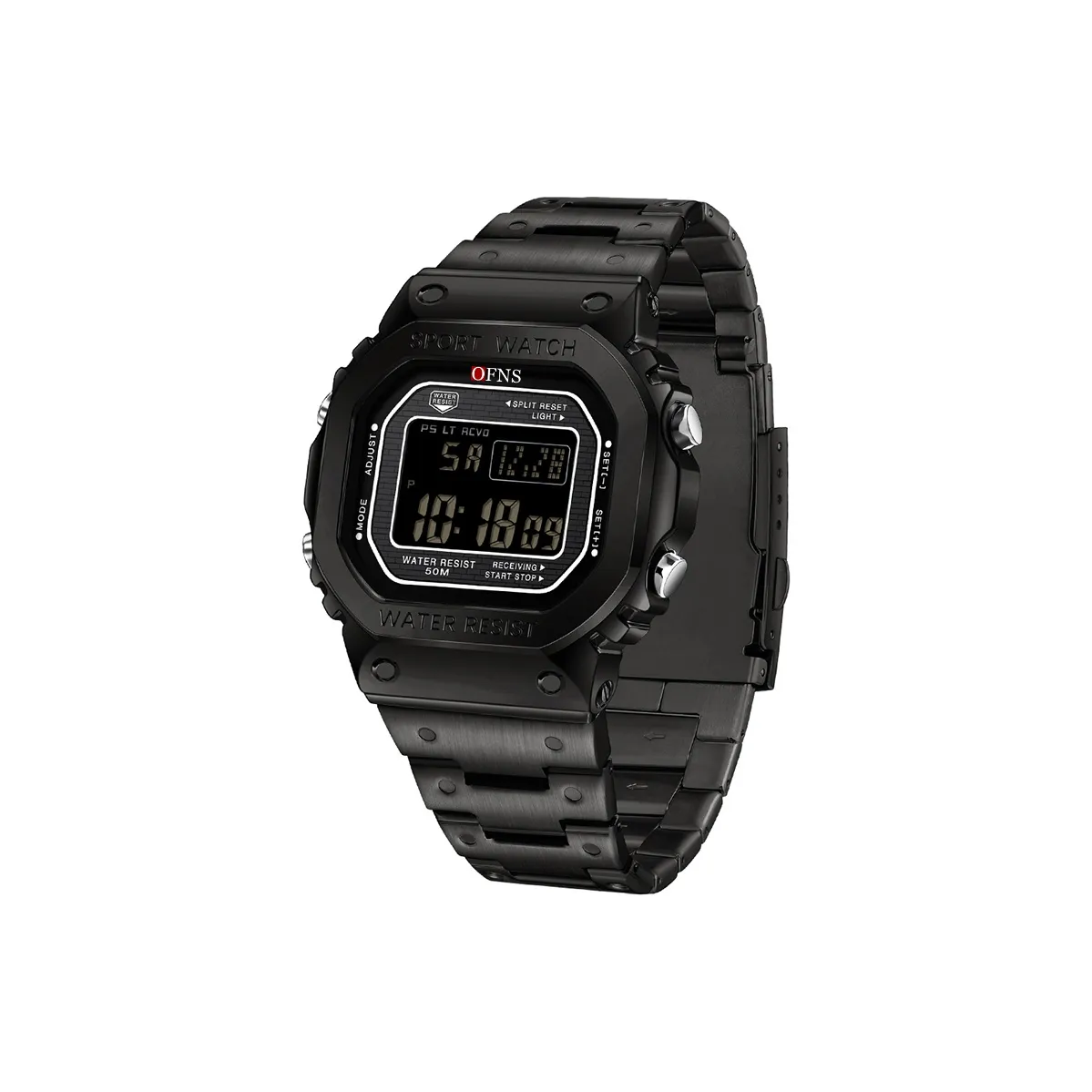 OFNS Электронный Механизм Мужские часы 44мм*44мм*13мм Серебряный