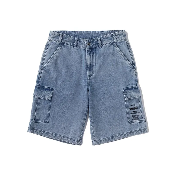 LiNing x Disney Denim Shorts Men's Blue