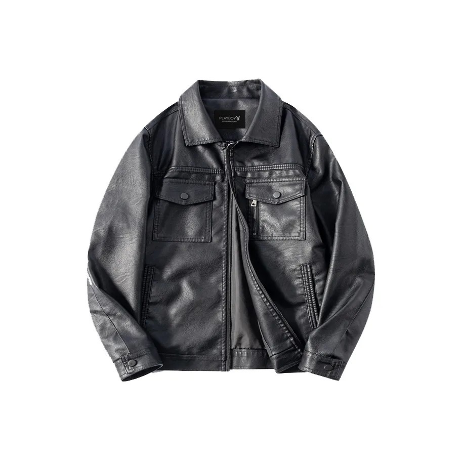 Мужские кожаные куртки в сотрудничестве с PLAYBOY