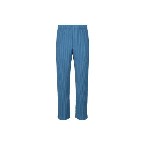 Homme Plissé Issey Miyake Синий Мужские Повседневные Брюки