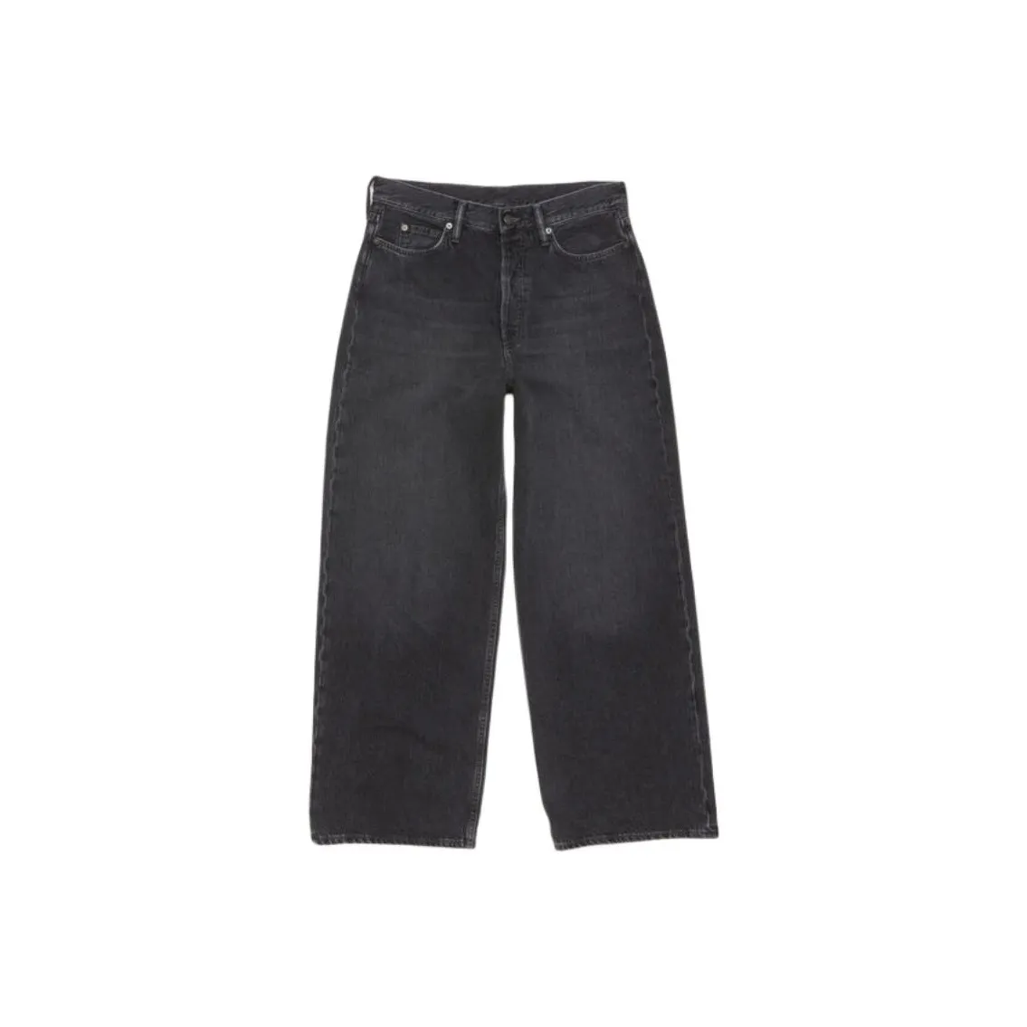 Acne Studios Logo Patch Wide Leg Jeans