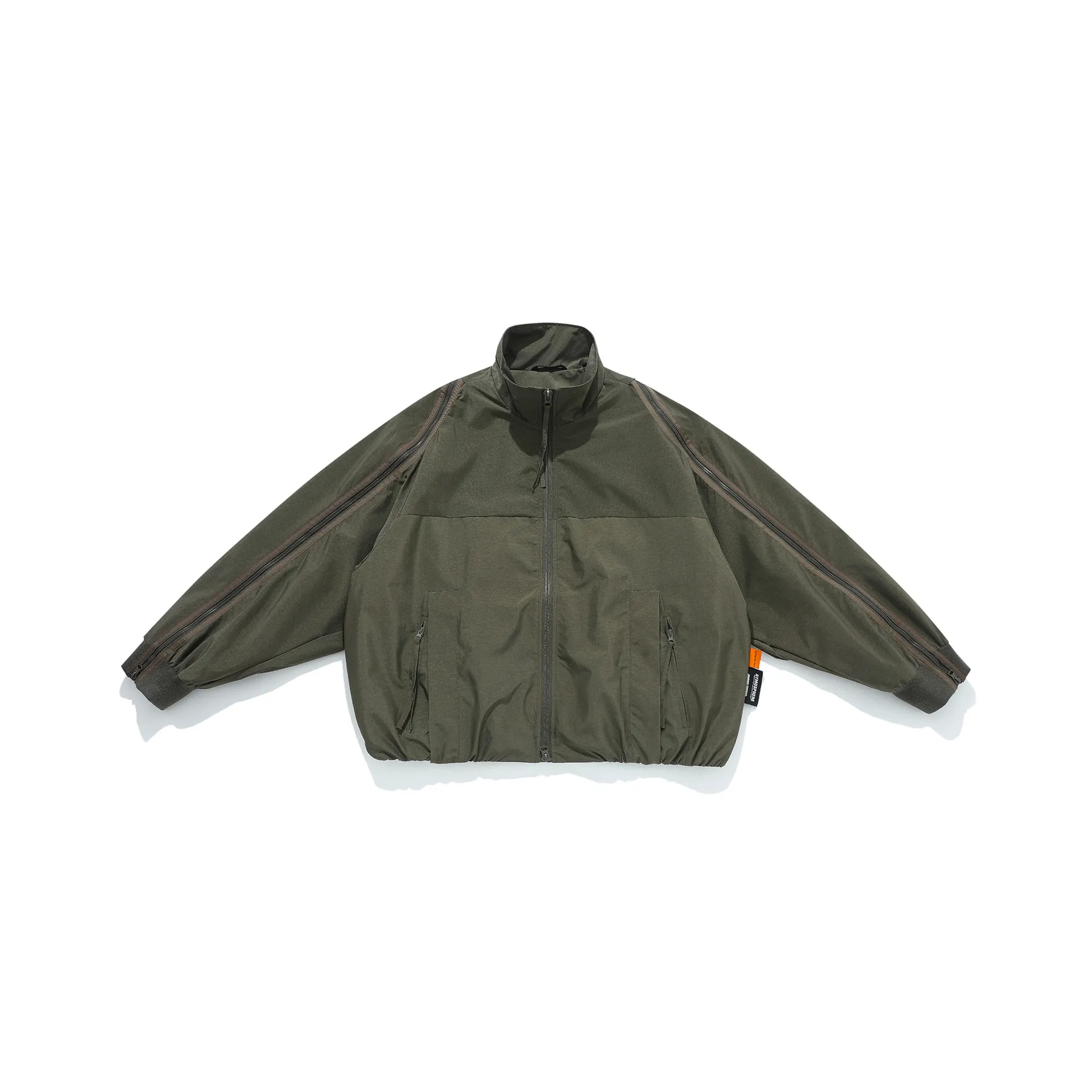 YIMAI Тренчкот Мужской Армейский Зеленый