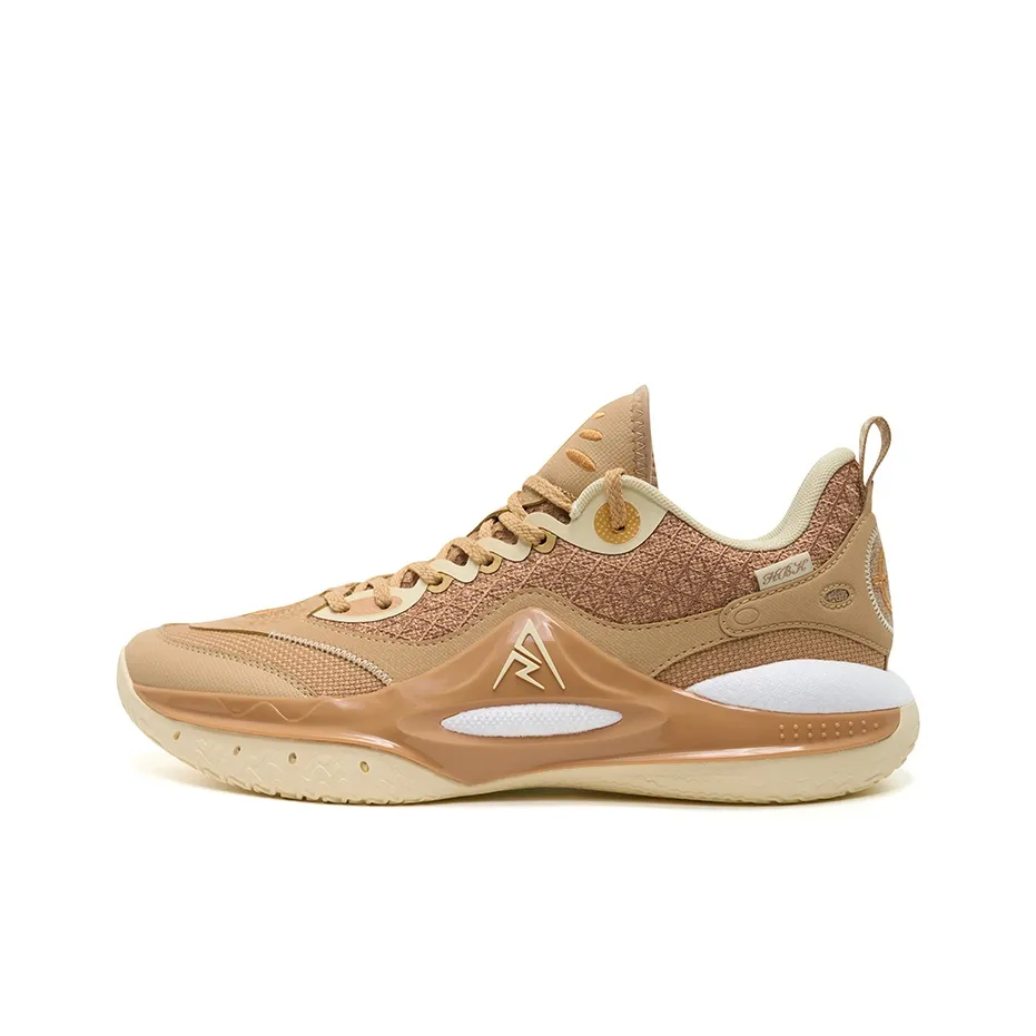RIGORER Rieves Second Generation Basketball Shoes Men's Low Top Light Khaki/Oat Milk