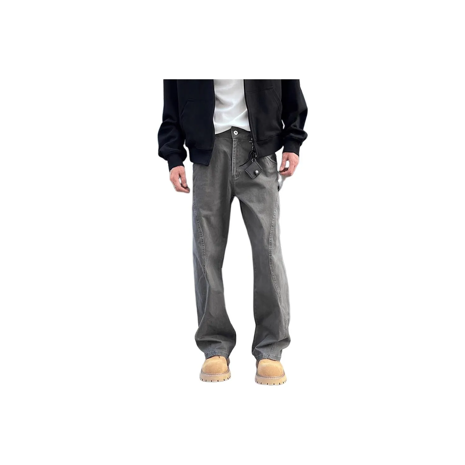 DAFK Casual Pants Men Gray 