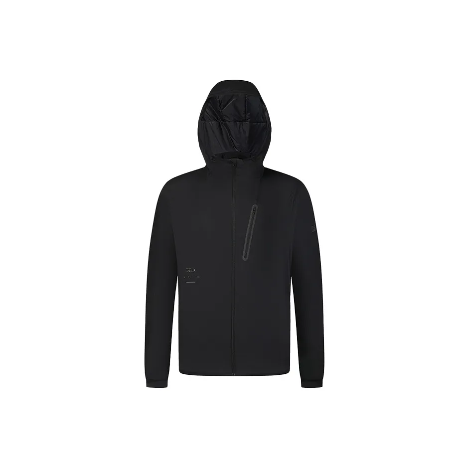 FILA Хлопковый пуховик Мужской Темно-черный