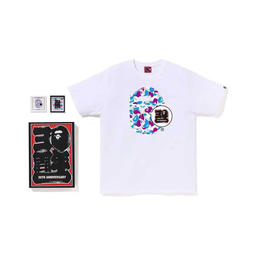 Bape Store Yokohama Bape 30th Anniversary Ape Head Tee Set
