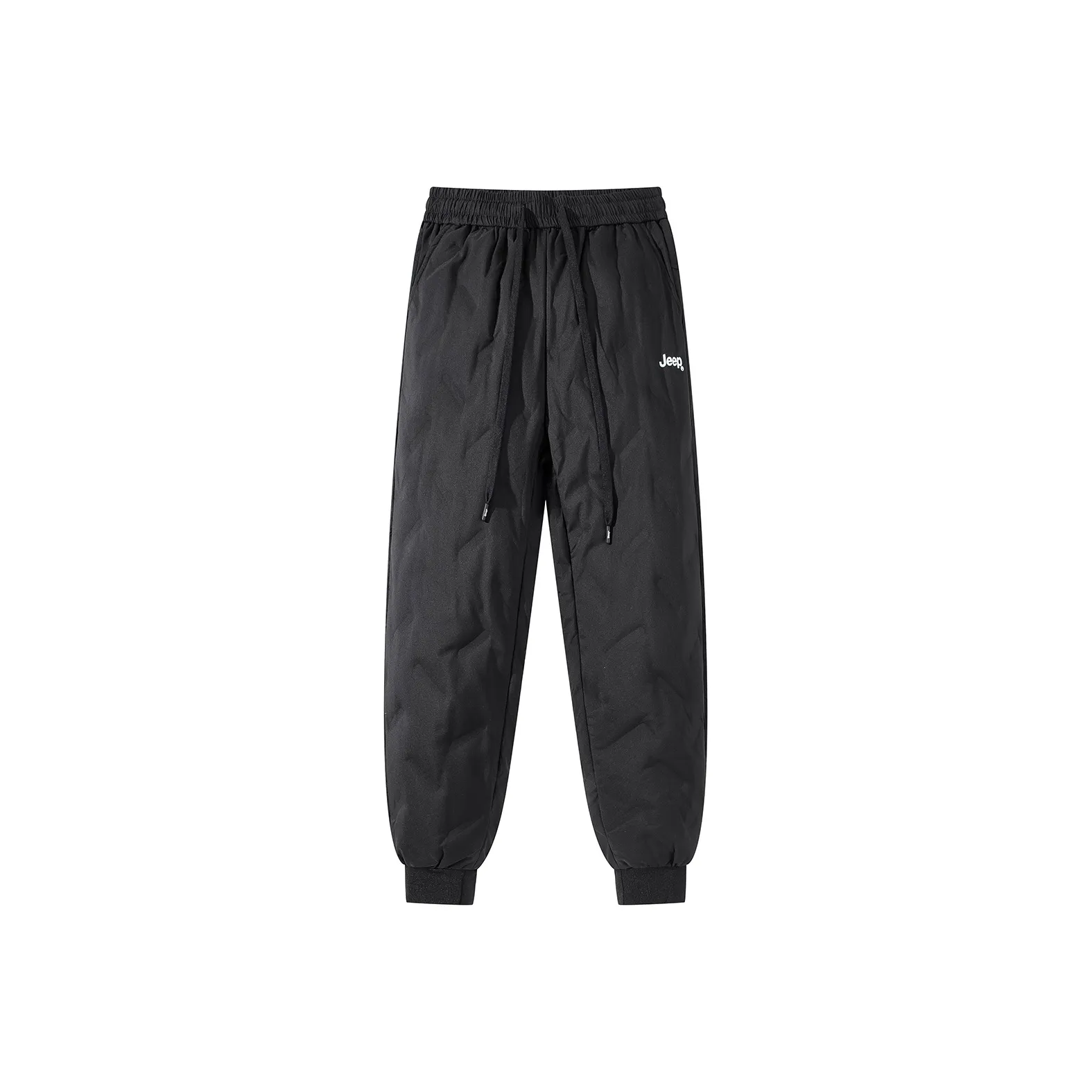 JEEP Пуховые Утеплённые Штаны Унисекс Чисто Чёрный