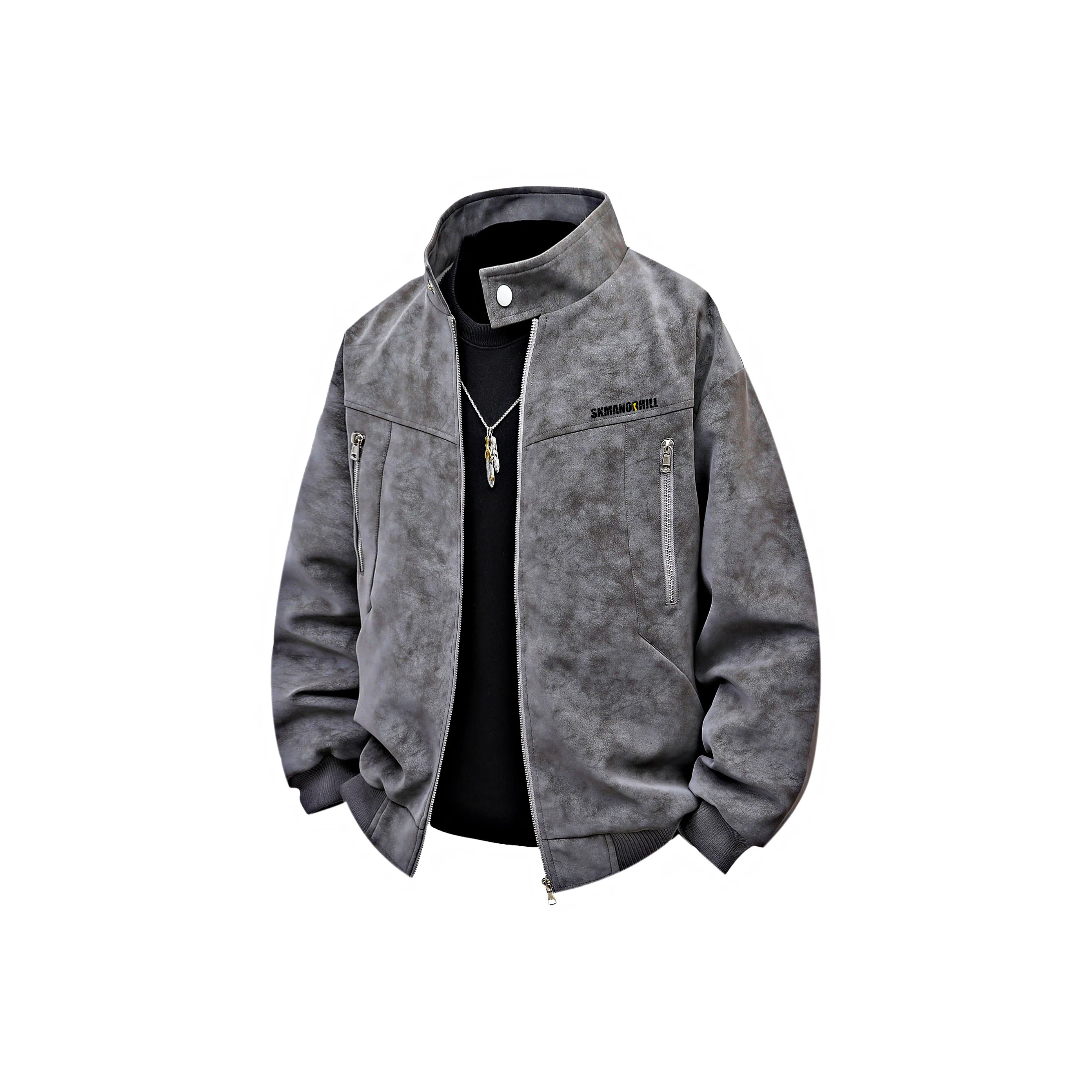 S.k. Manor Hill Кожа Куртка Унисекс