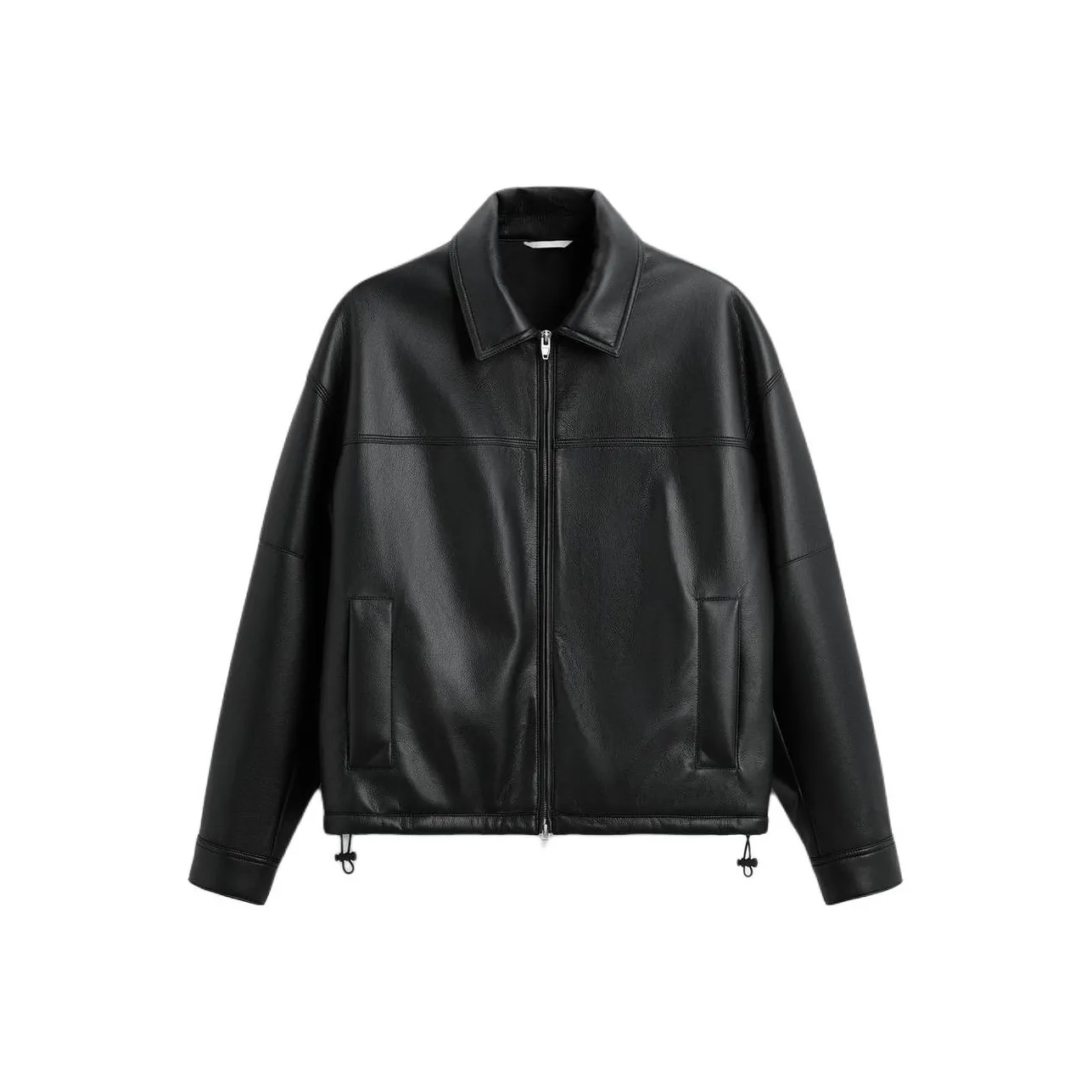 ZARA Leather Jacket Men's Black