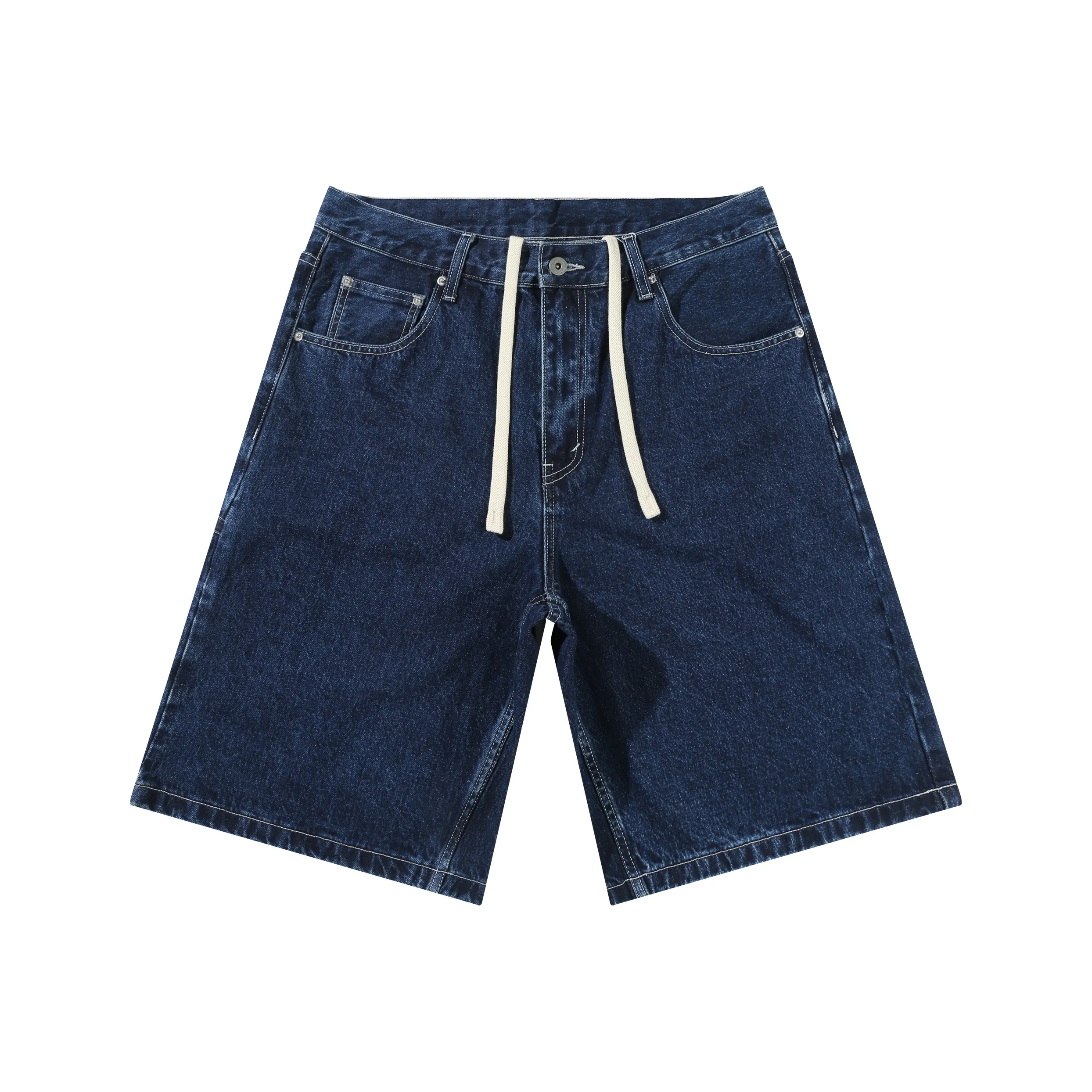 ALL IN Denim Shorts Unisex Dark Blue