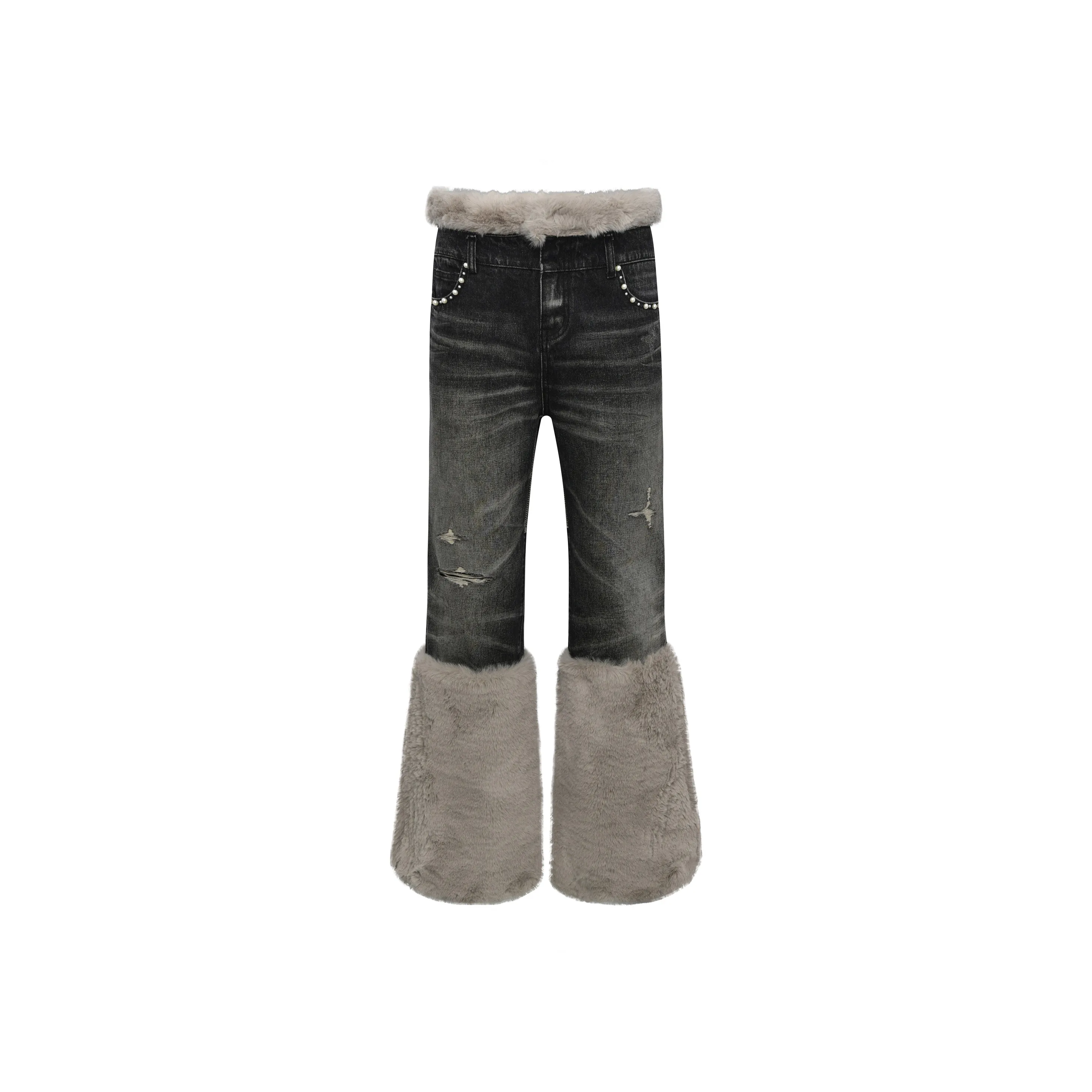 BIRTH OF ROYAL CHILD Jeans Unisex Washed Black