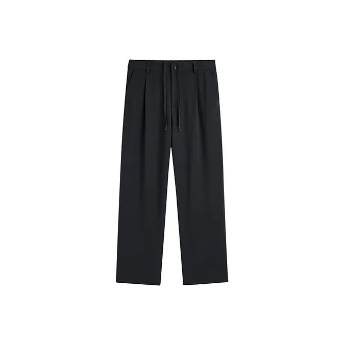 PEACEBIRD MEN Business Black Men's Suit Trouser With Casual Pants Men's