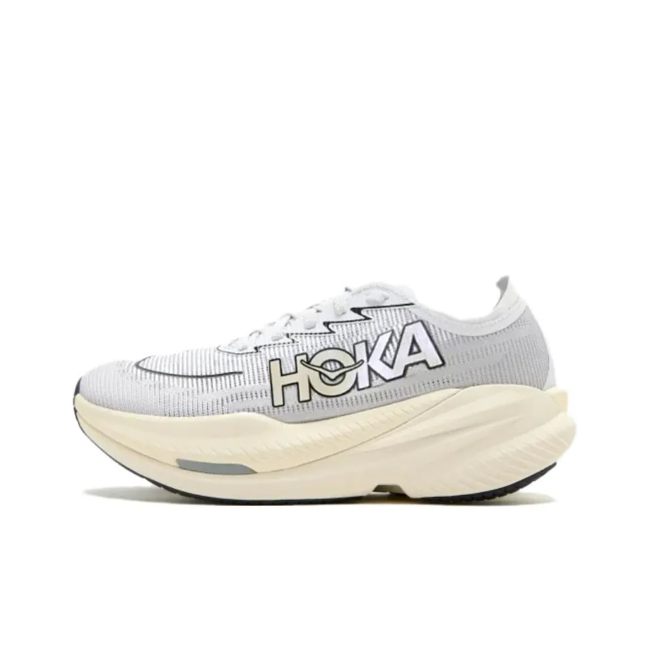 HOKA ONE ONE MACH X 2 Дышащая Поддержка Низкий Топ Беговые кроссовки Мужские Серый