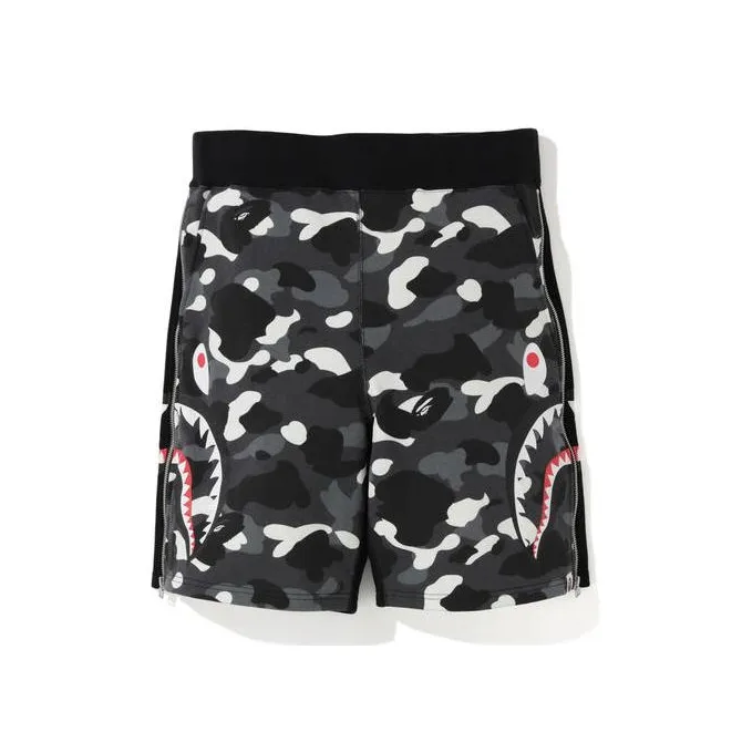 A BATHING APE Shark Series Черные Унисекс Повседневные шорты