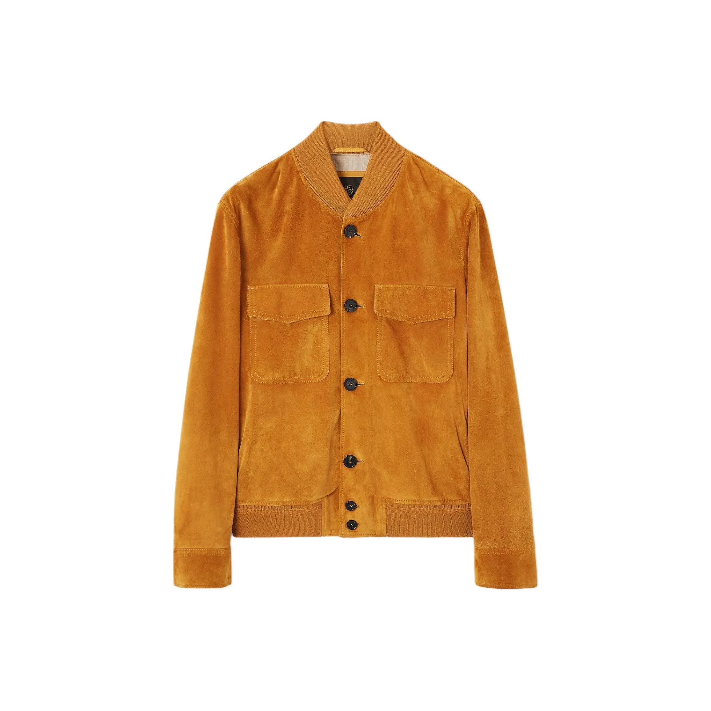 Loro Piana Leather Jacket Men's Yellow