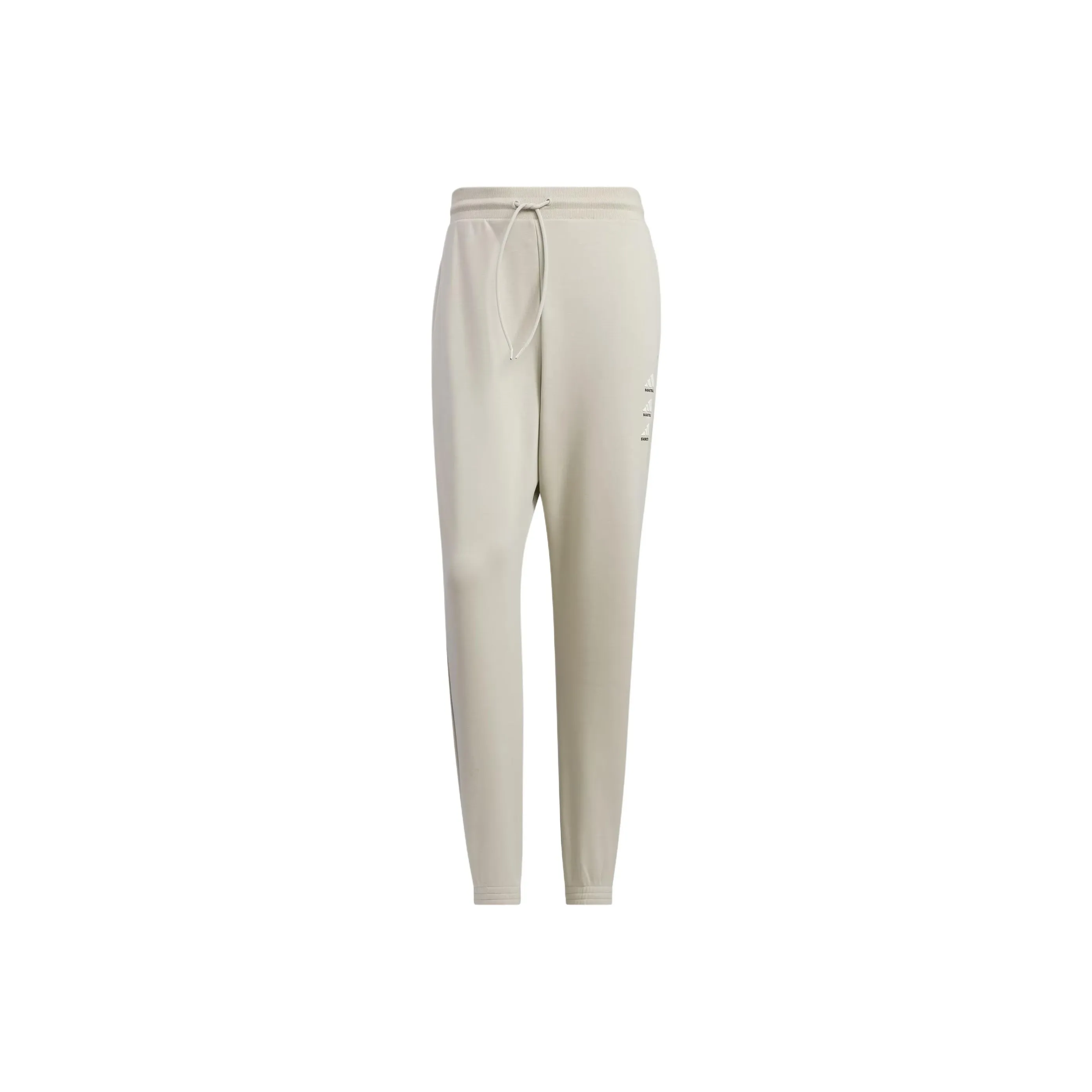 Adidas BASKETBALL Knitted Sports Pants Men's Light Sesame Earth Gray