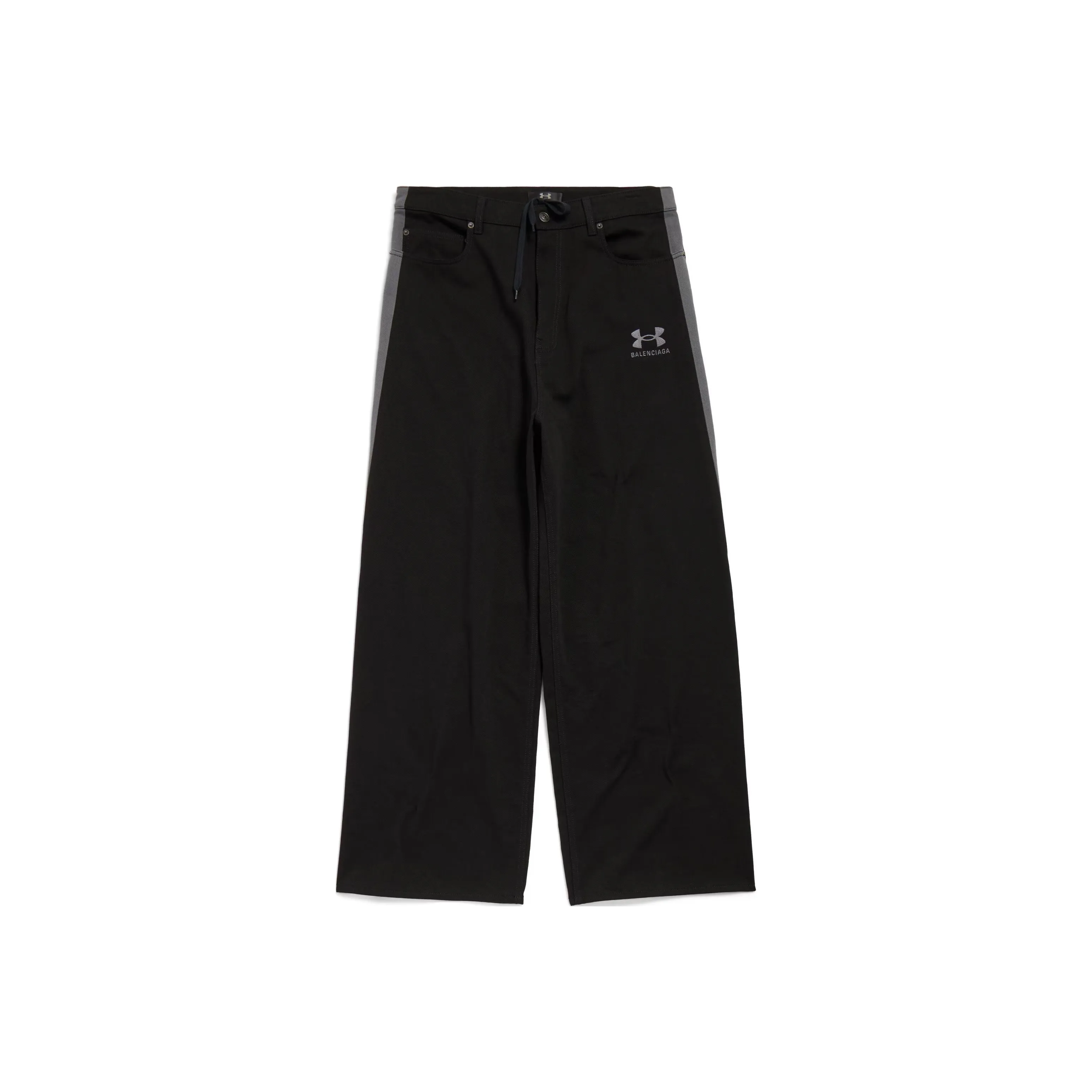 Balenciaga Casual Pants Regular Fit Men's Black