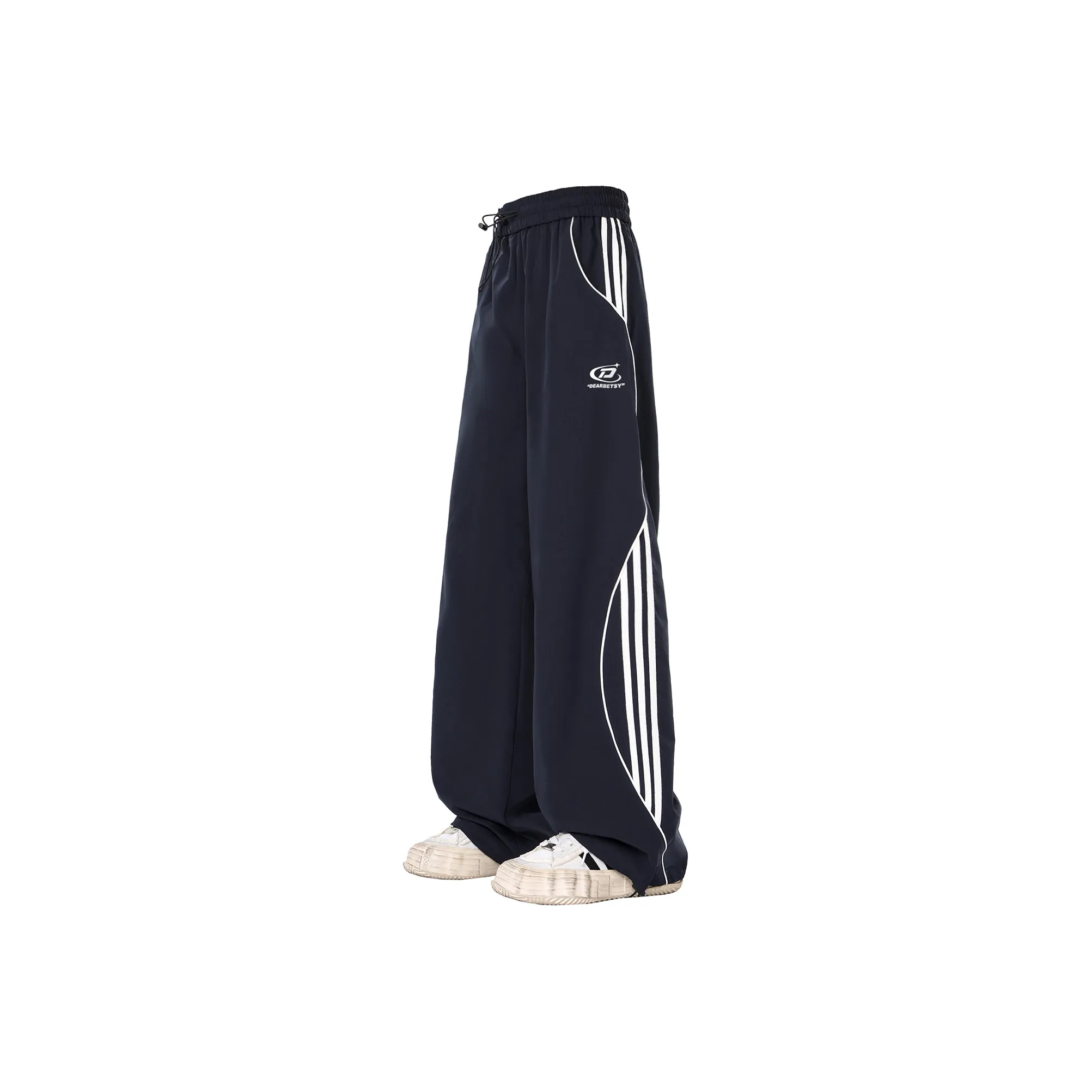 DEAR BETSY Casual Pants Unisex Navy Blue
