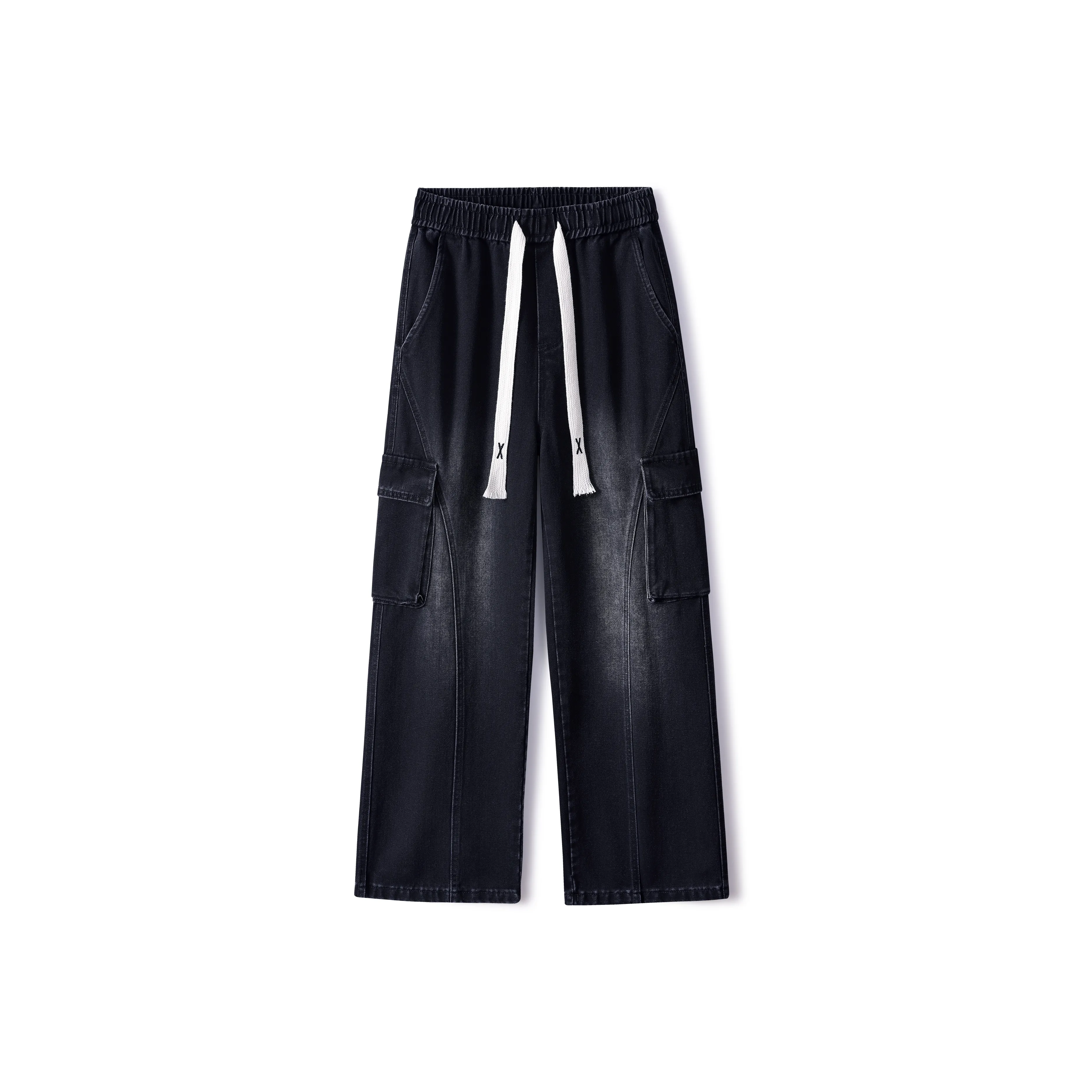 Menglaini Jeans Unisex Black