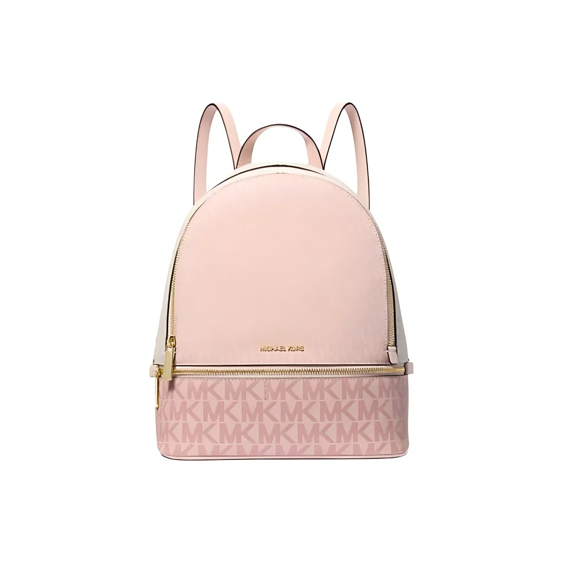 MICHAEL KORS Coated Canvas Backpack Medium Size Women's Pink
