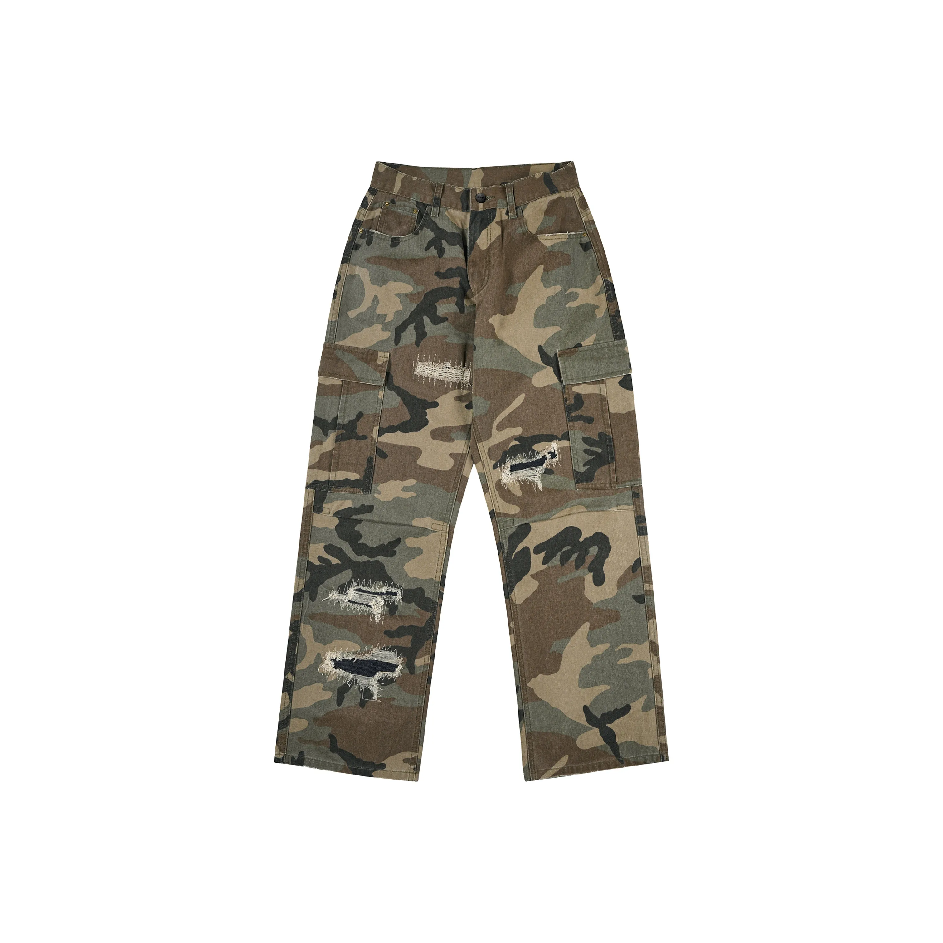 JEEP Повседневные брюки Унисекс Камуфляж