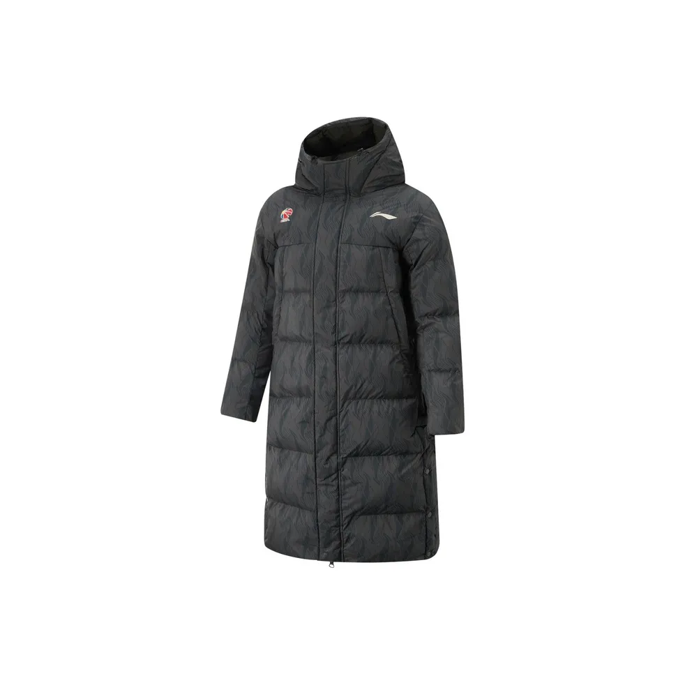 LINING CBA Collection Professional Basketball Collection Пуховик Мужской Черный Серый