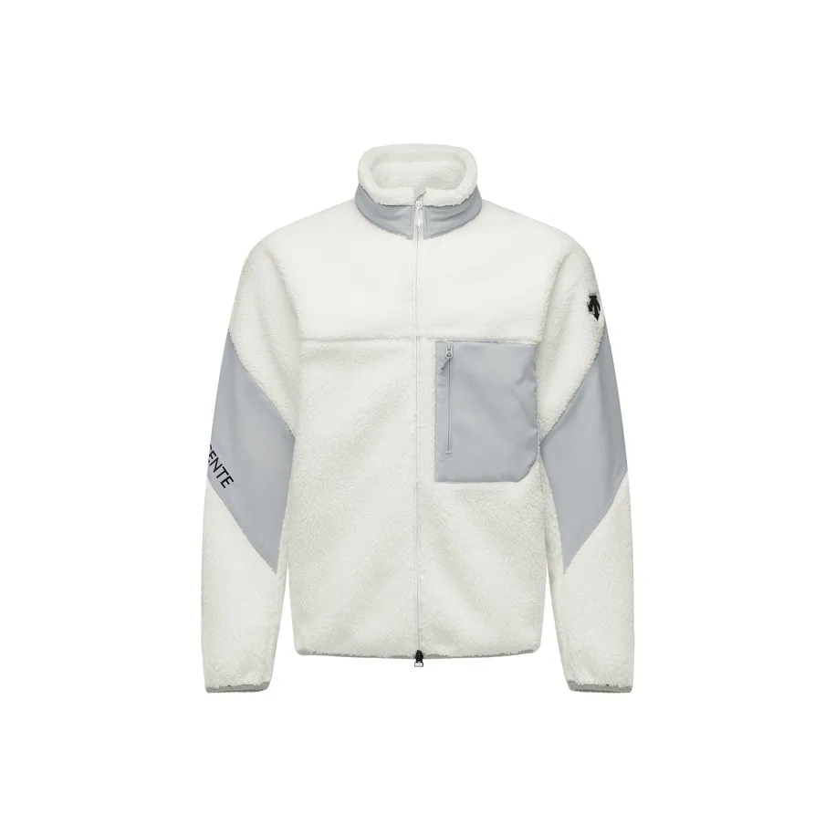 two-tone zip-up hoodie Rosa
