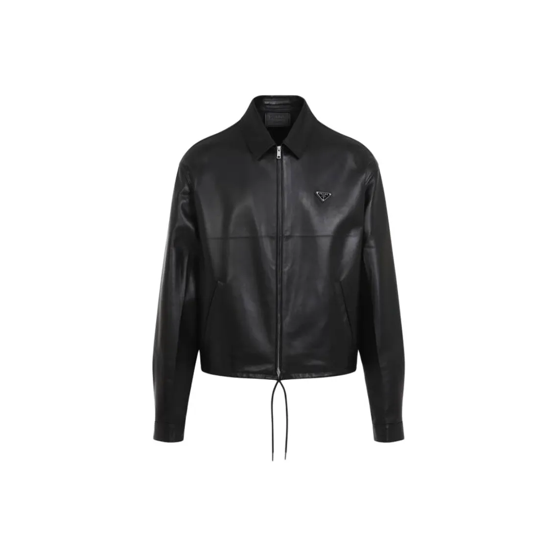 PRADA Zip Up Leather Jacket