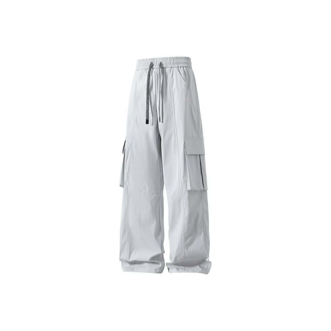 NOME Городской техвир Плиссированные Широкие Брюки MULTI Карманные Брюки карго Унисекс