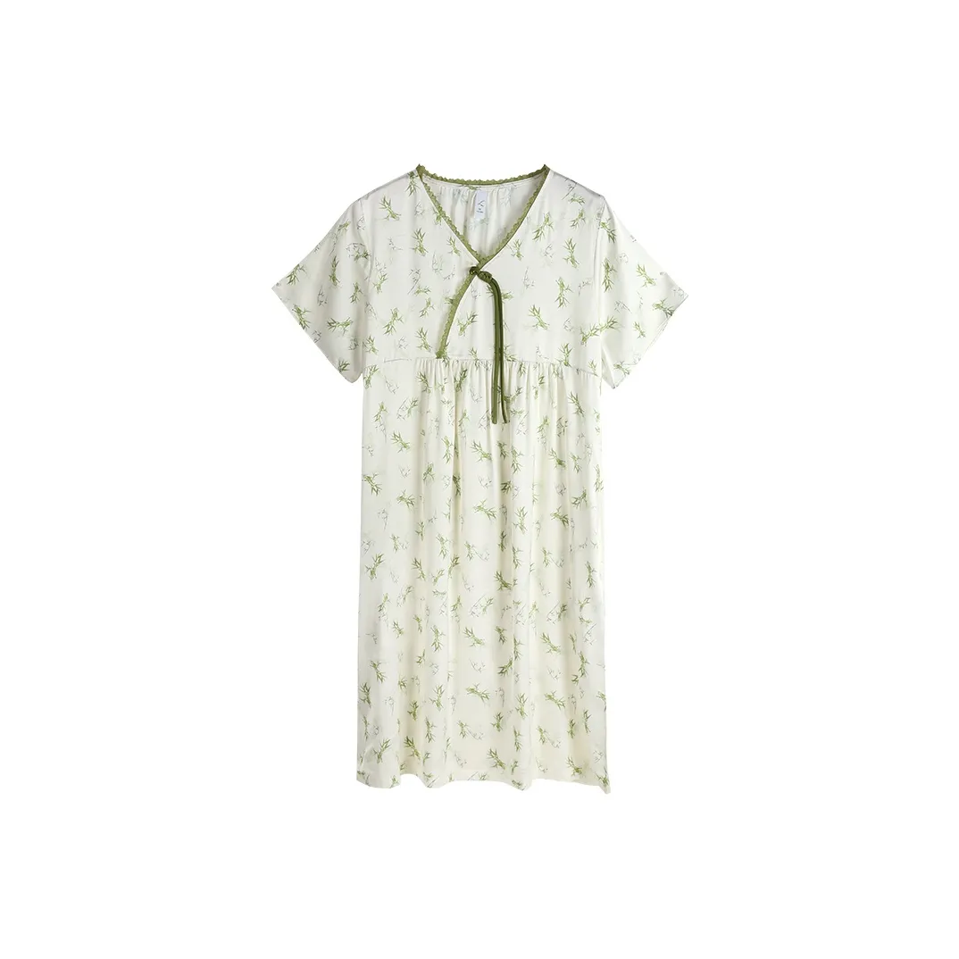 Xuan Liang Ночная сорочка Женская Бамбук Ярко-зеленый