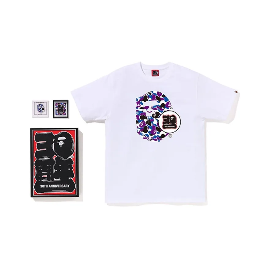 Bape Store Hong Kong Bape 30th Anniversary Ape Head Tee Set