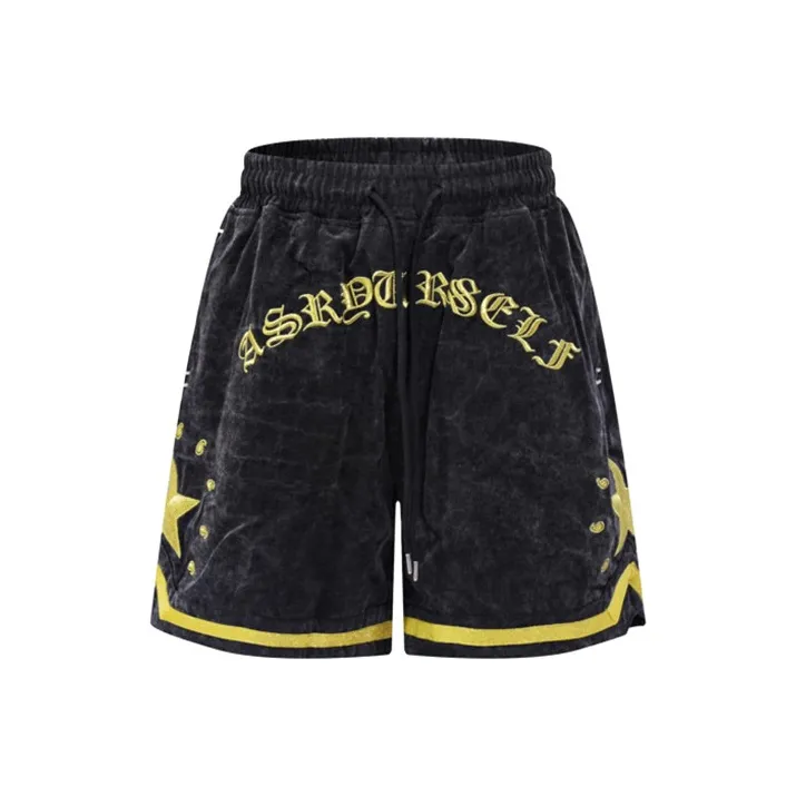 Askyurself Черные Унисекс Повседневные шорты