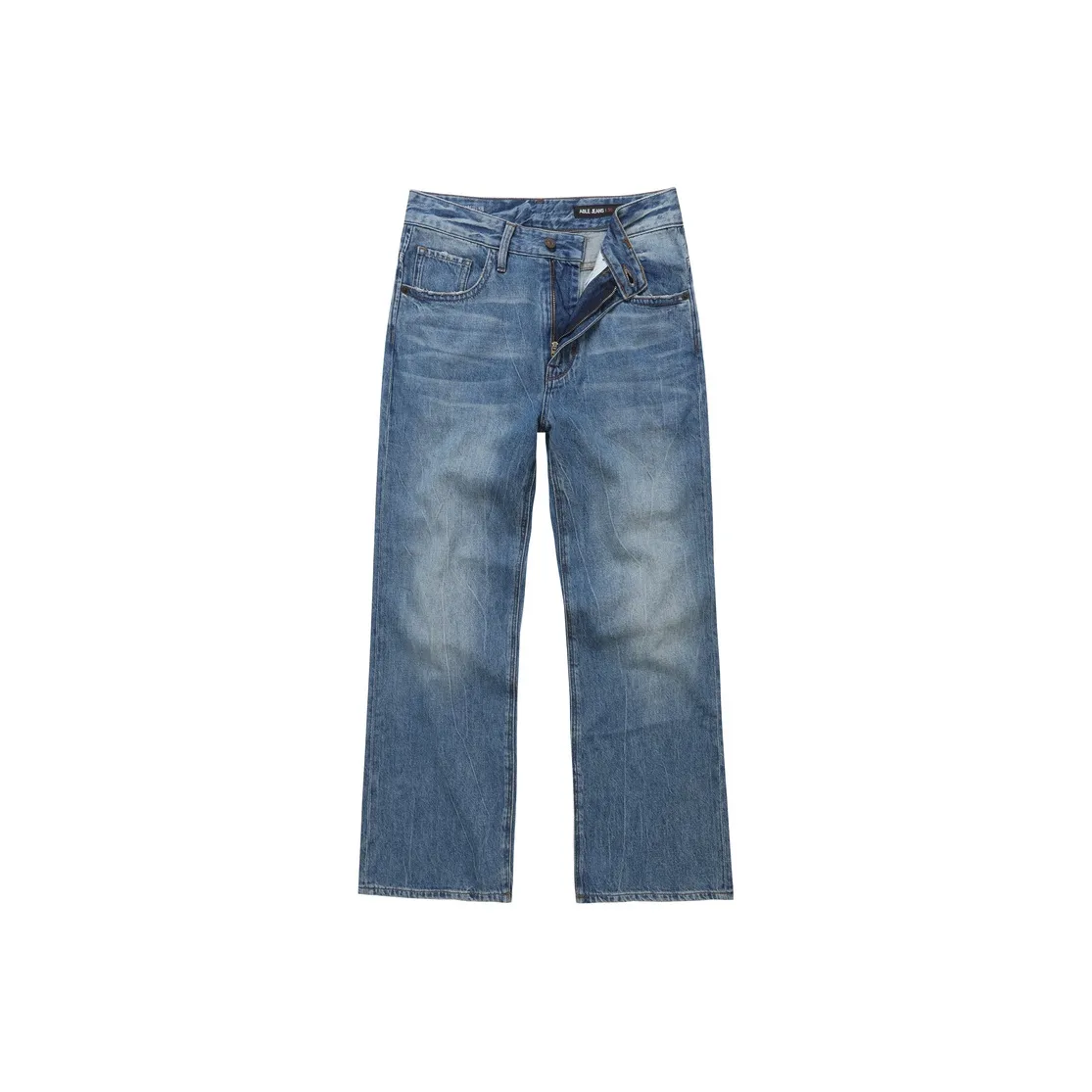 ABLE JEANS Men's Light Yellow Mud Blue