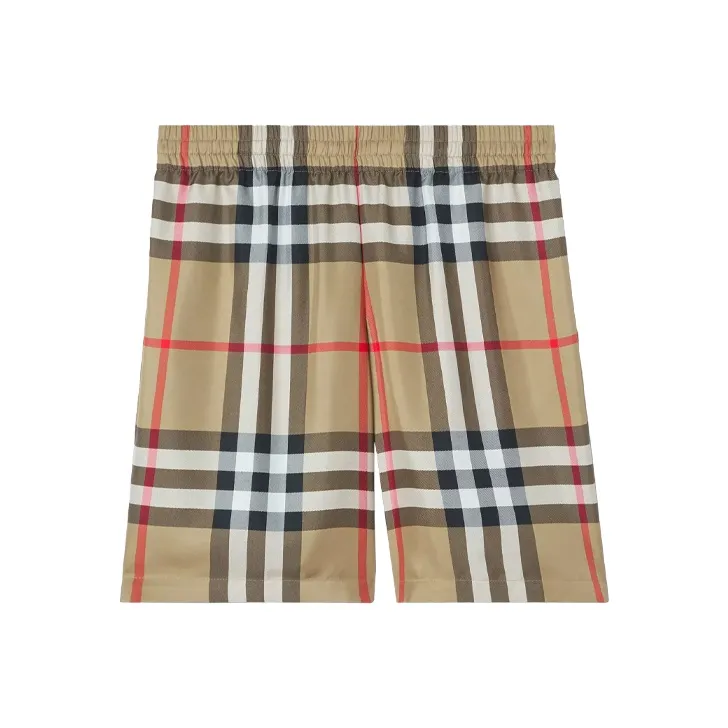 Burberry Check Silk Shorts