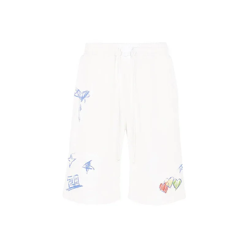 YLDP Повседневные шорты унисекс белые