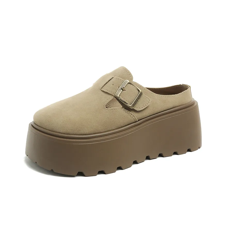 Dawei's House Rubber Sole Slip Resistant Antibacterial Closed Toe Slippers Women's
