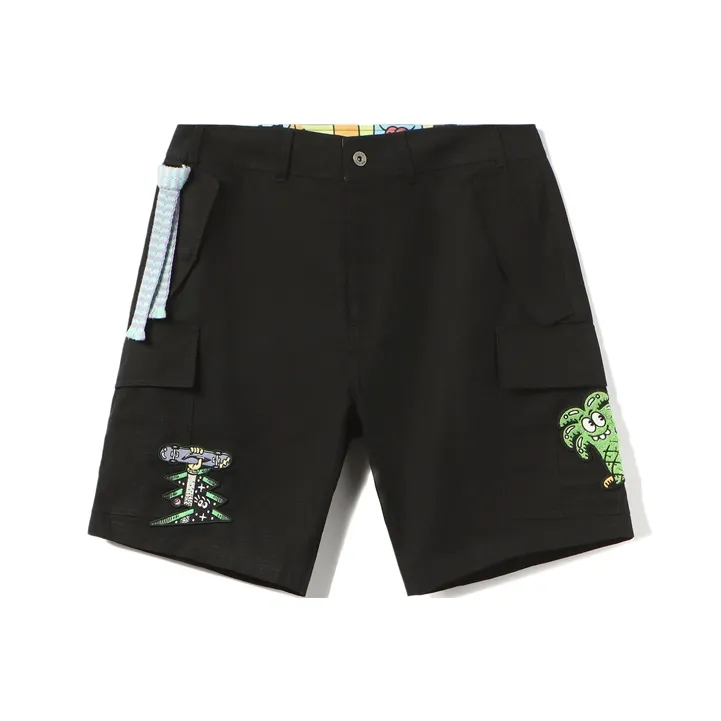 LiNing x Steven Harrington Skateboard Casual Shorts Unisex Black