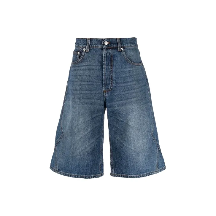 Alexander McQueen Denim Shorts Men's Blue