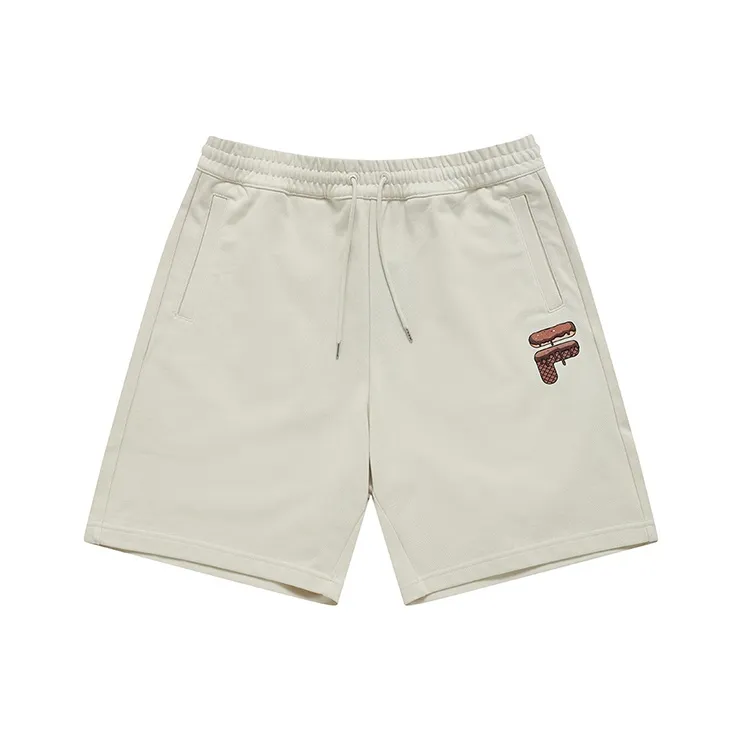 FILA FUSION Casual Shorts Unisex Lactose Color