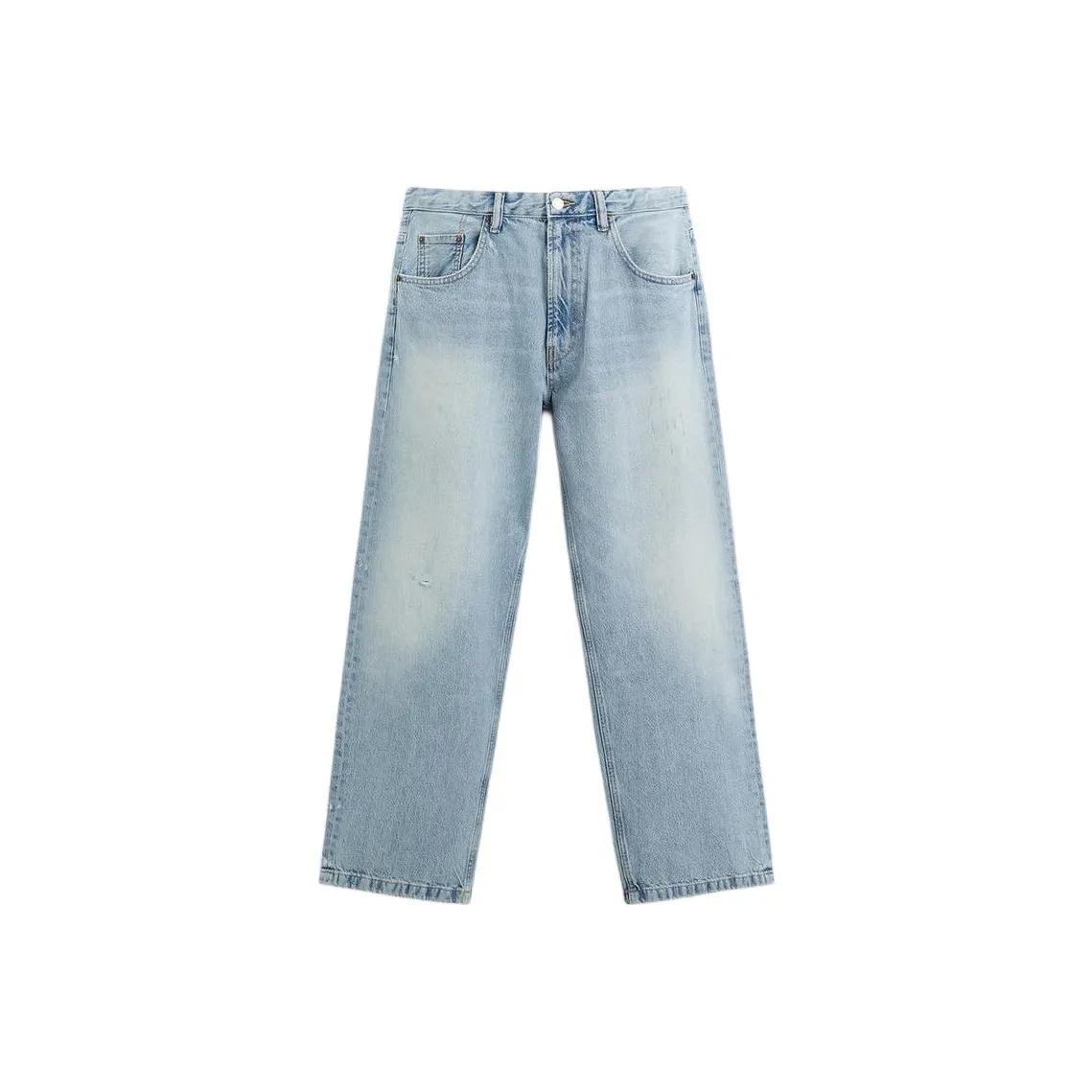 ZARA Valentine's Day Collection SS25 Джинсы Мужские Светло-Синие